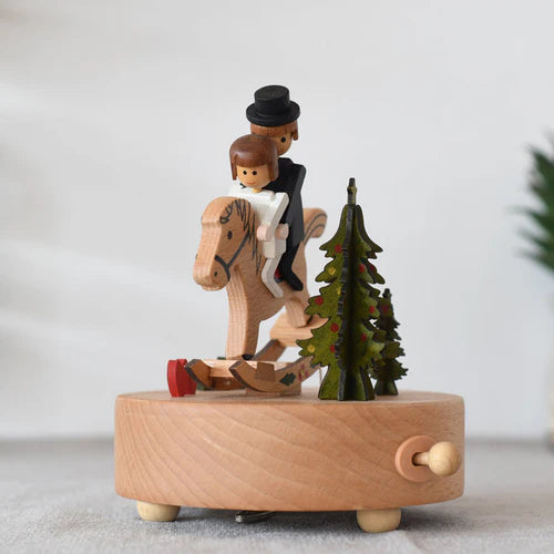 Boîte à Musique Cheval de Bois